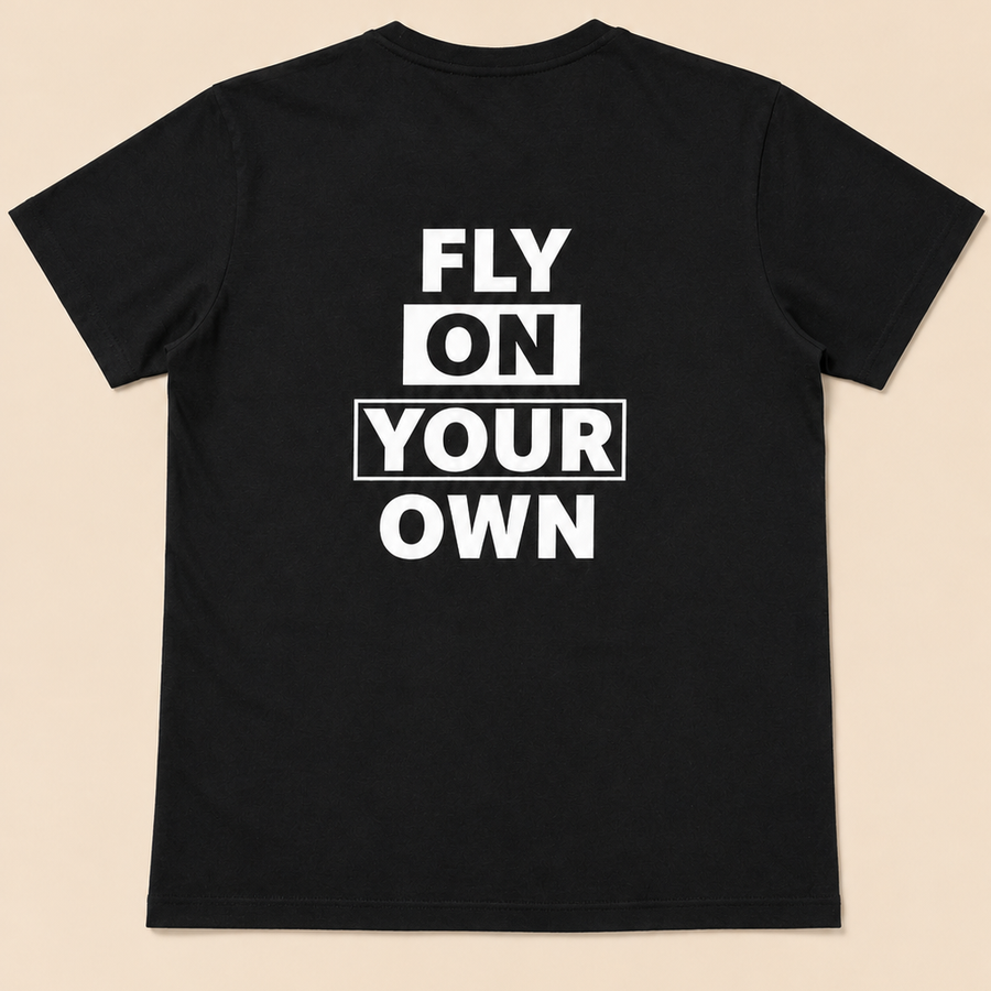 FALCO T001F — Fly On Your Own — T-shirt Bleu Marine