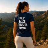 FALCO T001F — Fly On Your Own — T-shirt Bleu Marine