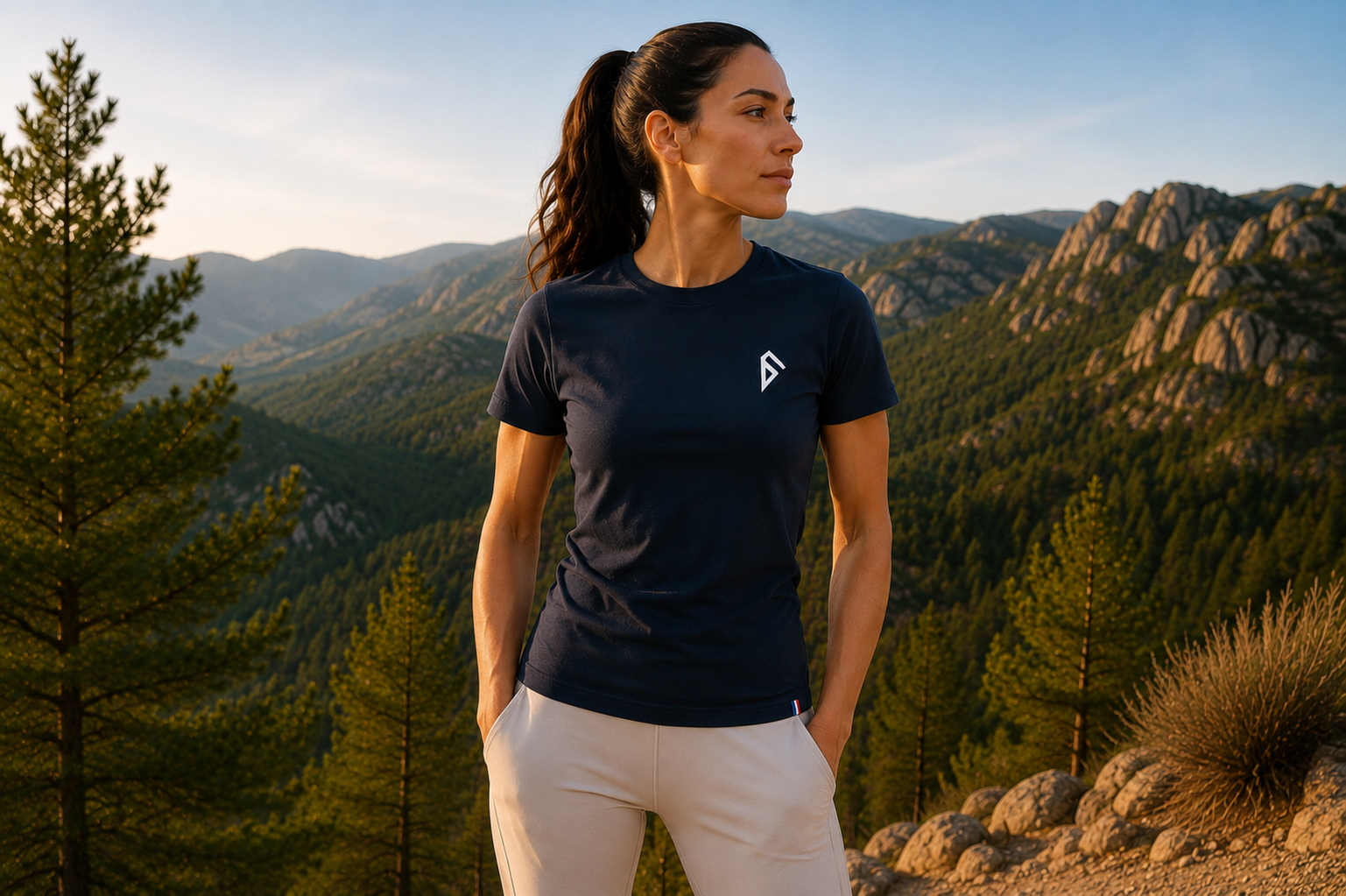 FALCO T001F — Fly On Your Own — T-shirt Bleu Marine