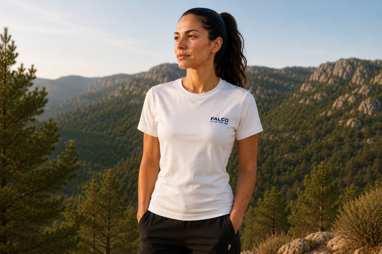 FALCO T002F — Honor Your Word — T-shirt Blanc
