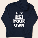 FALCO H001 — Fly On Your Own — Hoodie Bleu Marine