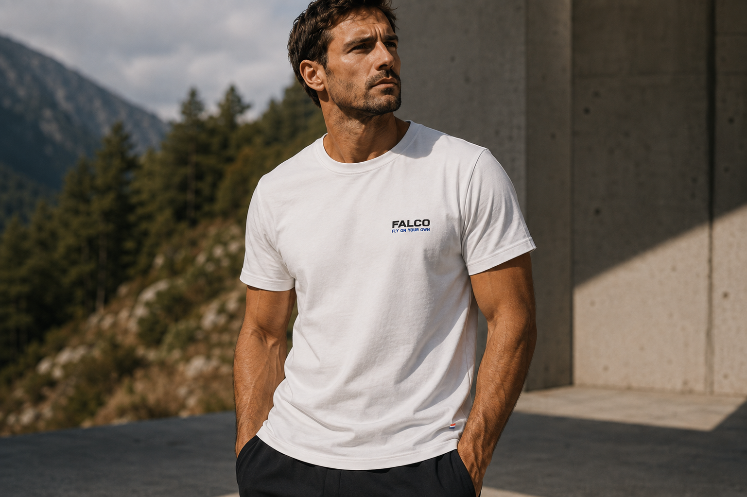 FALCO T002 — Honor Your Word — T-shirt Blanc