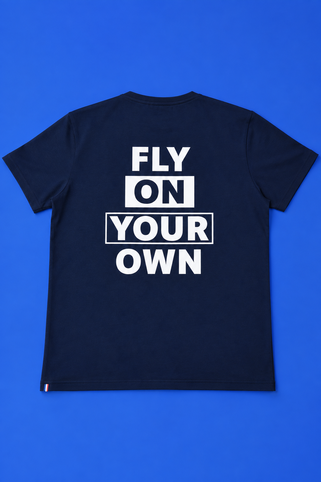 FALCO T001 — Fly On Your Own — T-shirt Bleu Marine