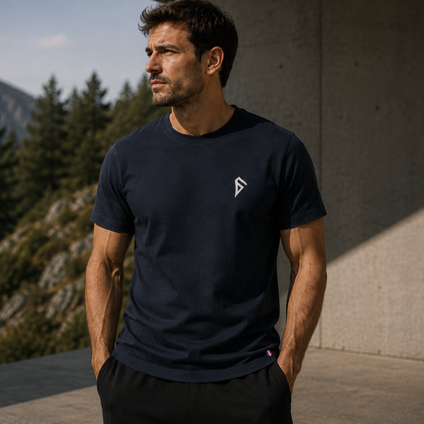 FALCO T001 — Fly On Your Own — T-shirt Bleu Marine