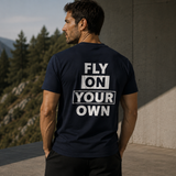 FALCO T001 — Fly On Your Own — T-shirt Bleu Marine